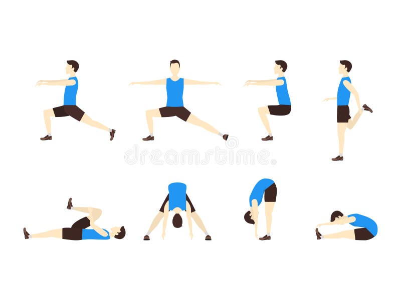 Yoga Poses for Concept of Balancing and Standing Poses in Flat Design  Style. Strong Woman Exercising for Body Stretching. Vector. Stock Vector -  Illustration of design, healthy: 184420257