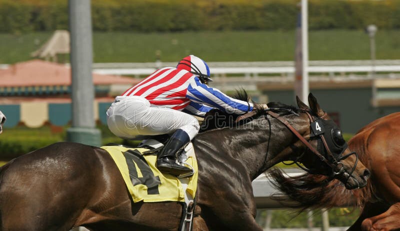 Eclipse award-winning jockey Joe Talamo wins a maiden claiming race aboard thoroughbred Come Over Again at Santa Anita Park, Arcadia, CA, on March 21, 2008. Eclipse award-winning jockey Joe Talamo wins a maiden claiming race aboard thoroughbred Come Over Again at Santa Anita Park, Arcadia, CA, on March 21, 2008