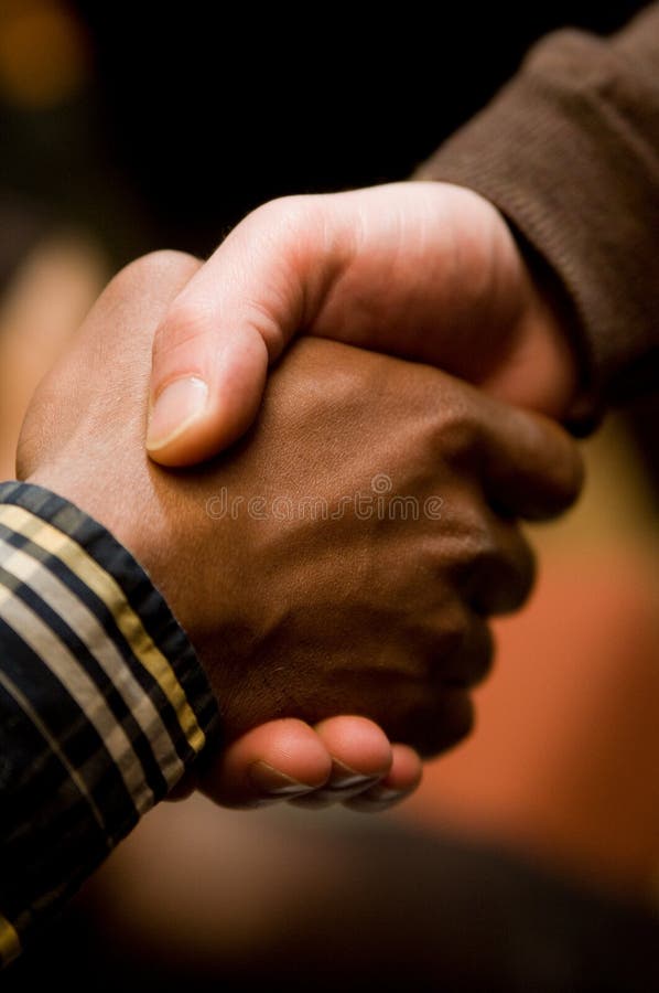 Stretta di mano di diversità Stretta di mano di diversità