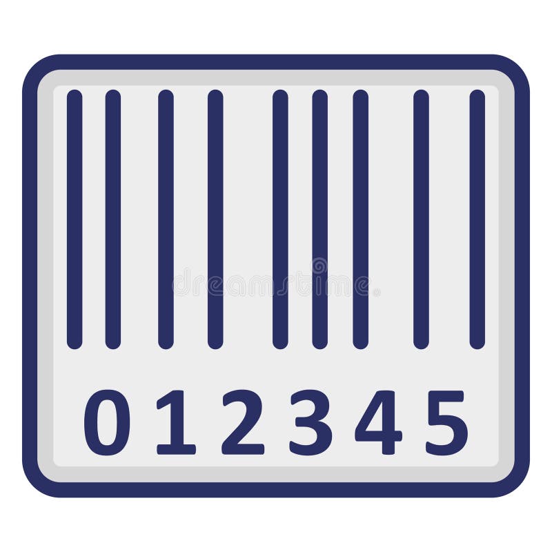 Strichcode Isolated Vector Icon, das leicht zu ändern oder zu bearbeiten lizenzfreie abbildung