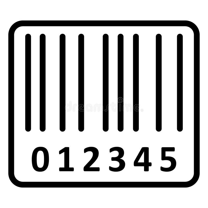 Strichcode Isolated Vector Icon, das leicht zu ändern oder zu bearbeiten stock abbildung