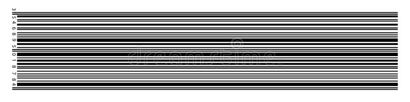 Strichcode. realistische Strichkode-Vektorikonen. Barcode isoliert. Vektorillustration stock abbildung