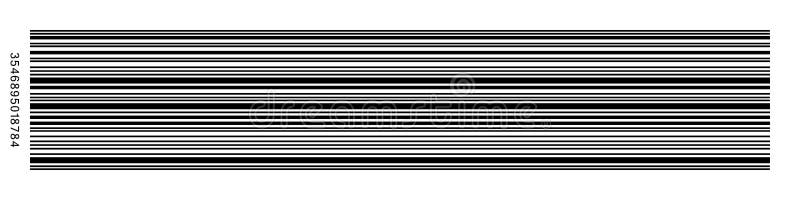 Strichcode. realistische Strichkode-Vektorikonen. Barcode isoliert. Vektorillustration lizenzfreie abbildung