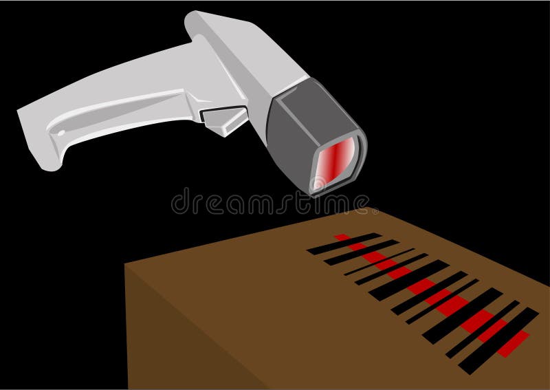 Strichkode-Scanner lizenzfreie abbildung Strichkode-Scanner lizenzfreie abbildung