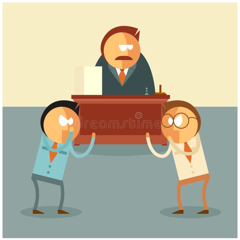 Stridighet av affärsmän för deras framstickande stock illustrationer Stridighet av affärsmän för deras framstickande stock illustrationer
