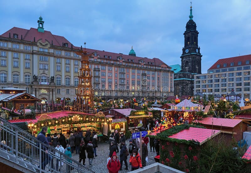 Striezelmarkt Christmas Market in Dresden, Germany Editorial Stock ...