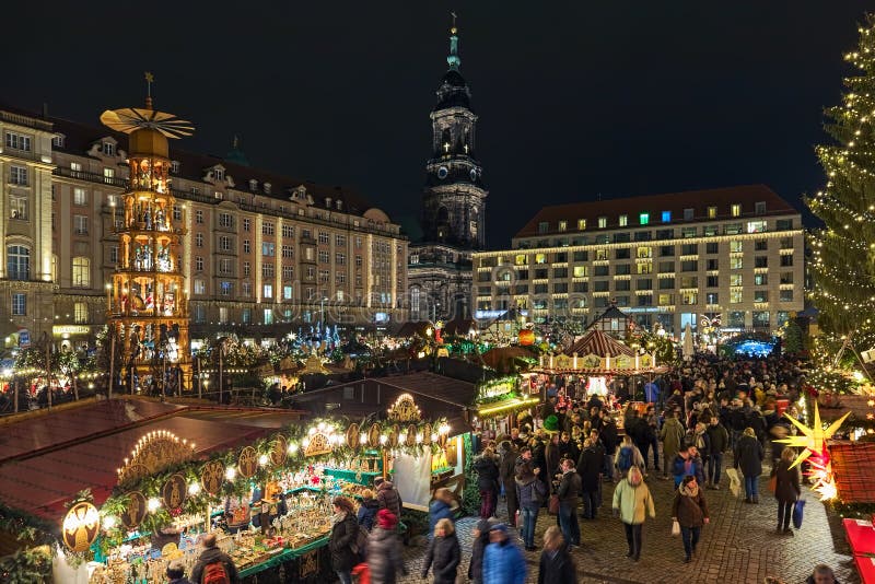 Striezelmarkt in Dresden, the One of Germany`s Oldest Documented ...