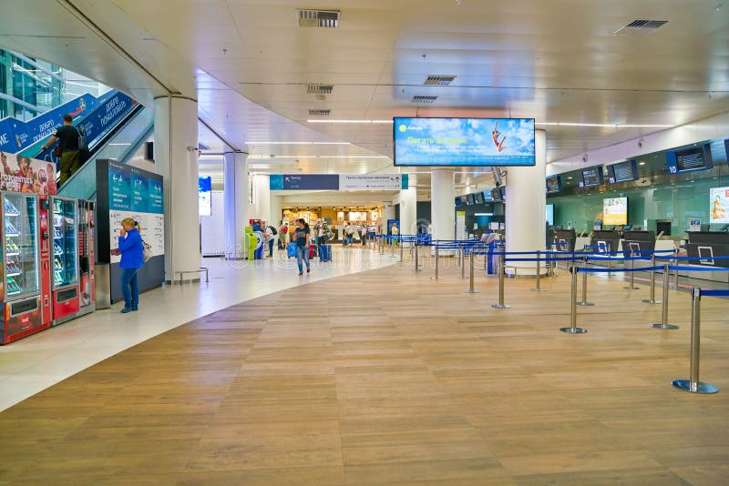 Strigino Internationale Luchthaven royalty-vrije stock foto's