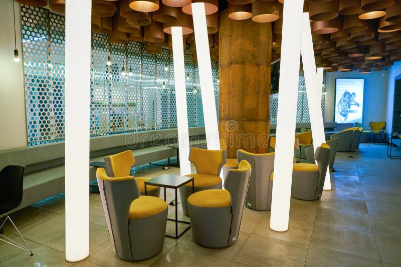 Strigino Internationale Luchthaven stock foto's