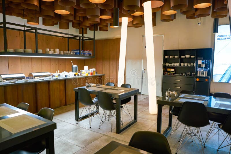 Internationale luchthaven Strigino royalty-vrije stock foto