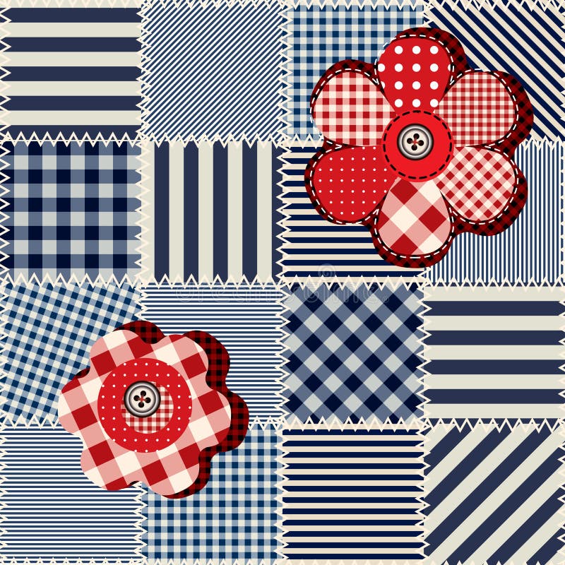 Striked patchwork pattern