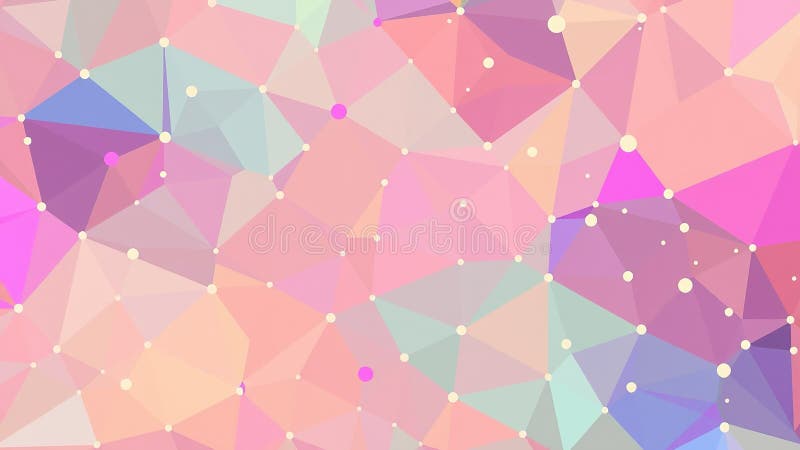 A Dynamic and Captivating Abstract Polygonal Background Featuring Interconnected Dots a Mesmerizing Display of royalty free illustration