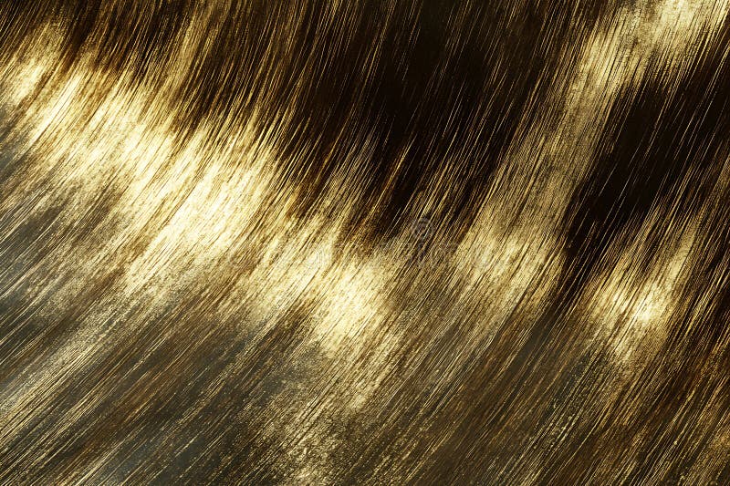 A striking abstract image with diagonal brush strokes of gold and black, creating a dynamic and textured background vector illustration