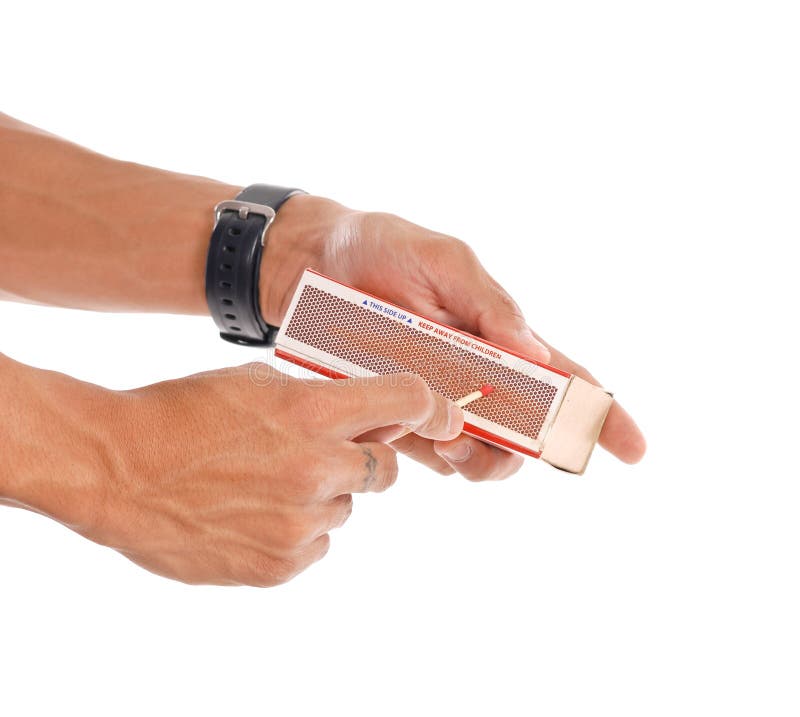 Striking a Match stock photo. Image of spark, light, phosphorus 20505044