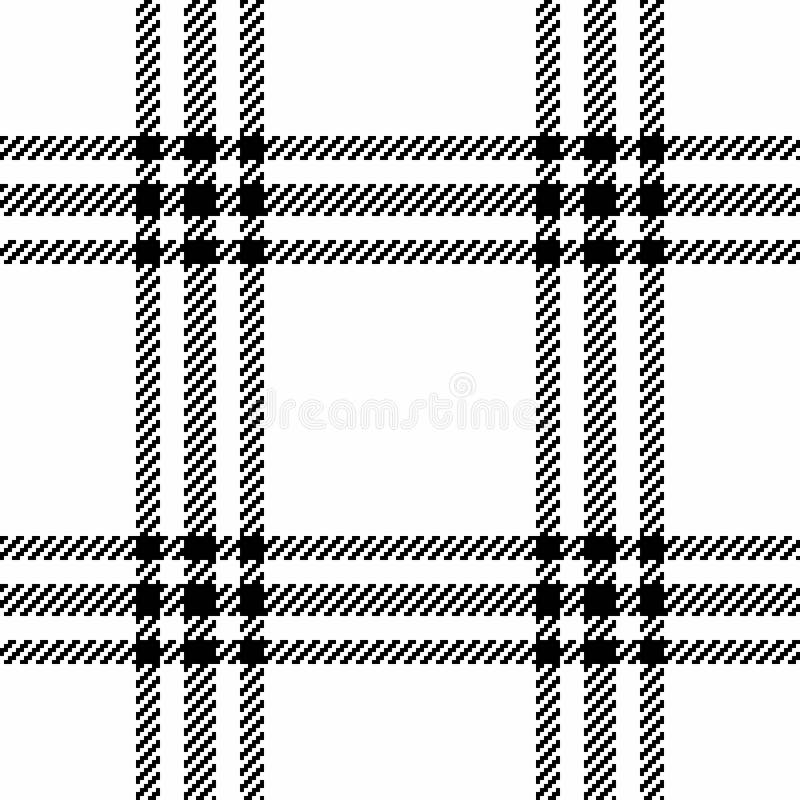 Striktes schwarz-weißes Muster, perfekt geeignet für textile Web-Hintergründe oder Modeprojekte stock abbildung