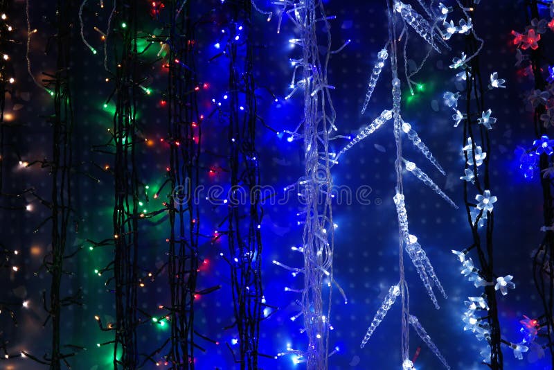 String Christmas Light Decorations Stock Image Image of christmas