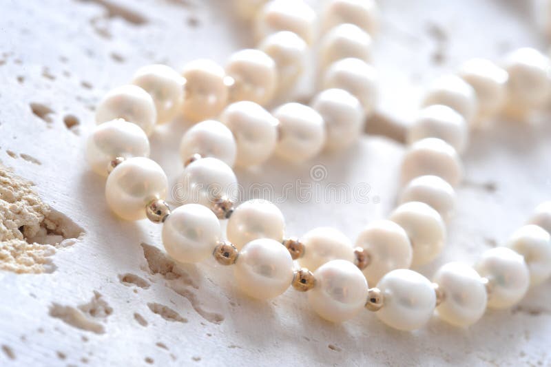 Pearls on stone