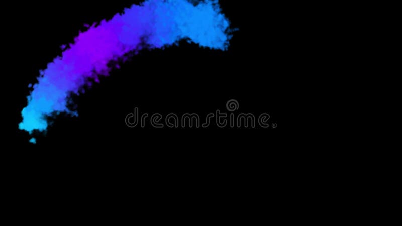 Strip of colorful smoke. 3D rendering. Computer generated abstract background. royalty free stock photos