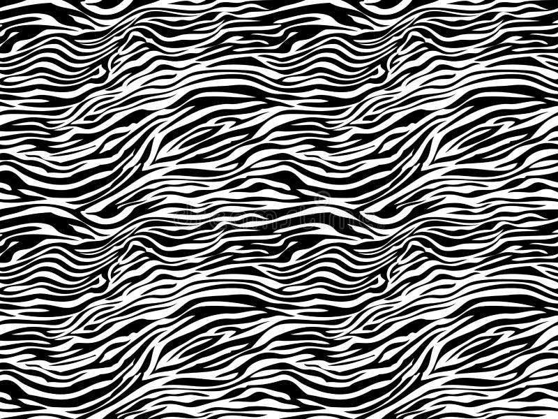 Stripe animals jungle tiger fur texture pattern seamless repeating white black royalty free illustration Stripe animals jungle tiger fur texture pattern seamless repeating white black royalty free illustration