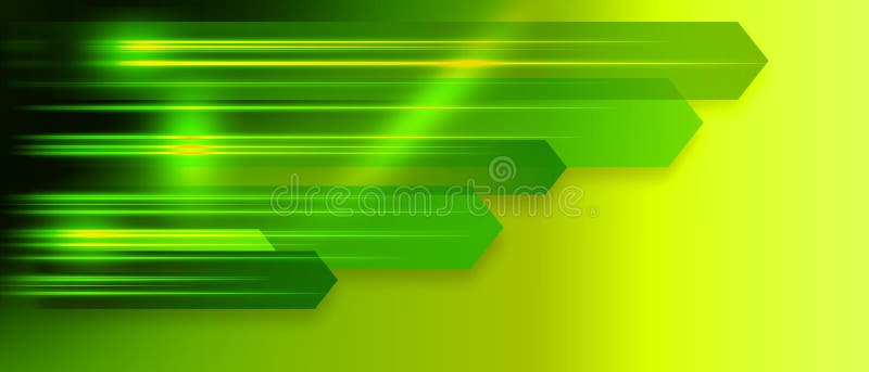 Stripe line and arrows with green light, speed motion background vector illustration