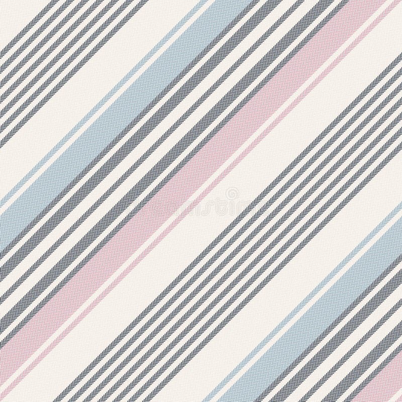 Stripe Pattern Herringbone In Pink, Purple, Navy Blue. Seamless