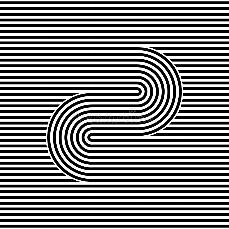 Striped abstract seamless pattern background tile. Black and white retro stripy vector illustration. Textile fabric vector illustration