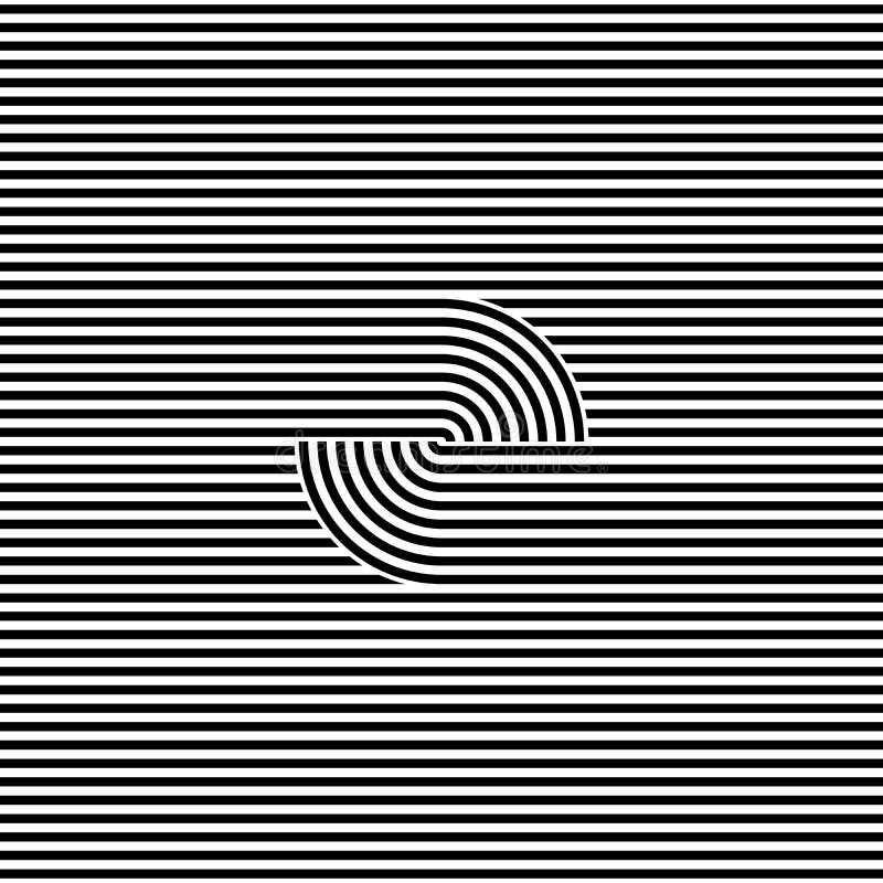 Striped abstract seamless pattern background tile. Black and white retro stripy vector illustration. Textile fabric vector illustration