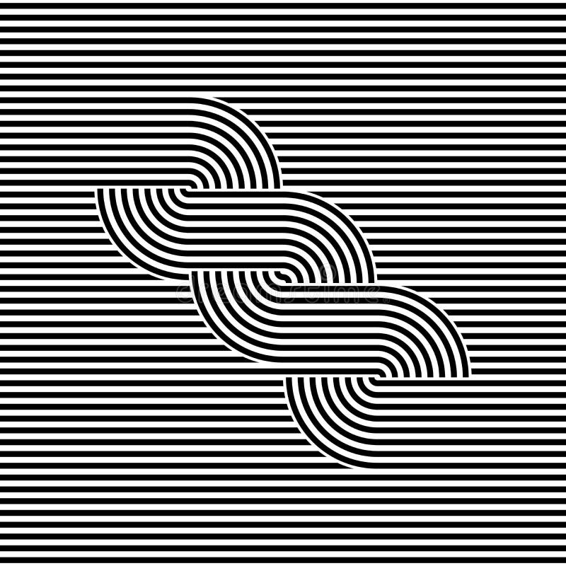 Striped abstract seamless pattern background tile. Black and white retro stripy vector illustration. Textile fabric vector illustration
