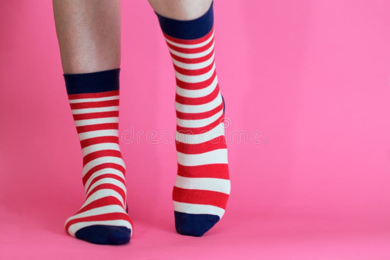 Striped bright socks stock photo. Image of feet, youth - 162389150