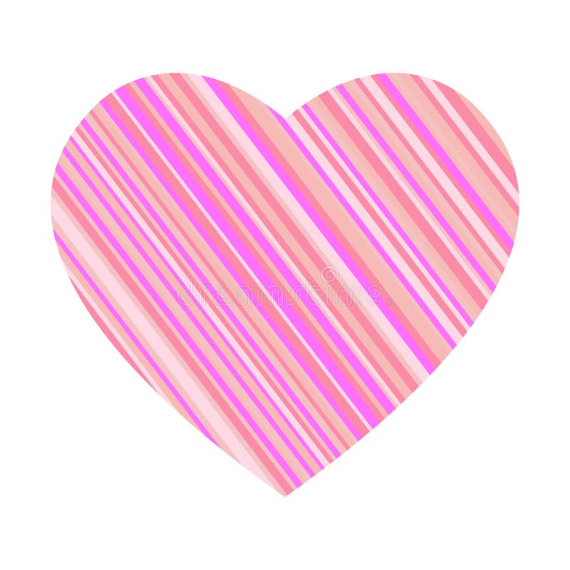 Striped Heart SVG