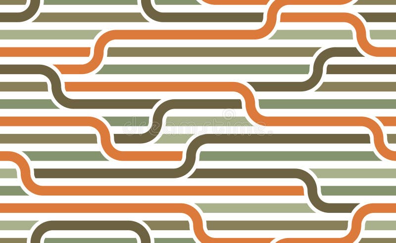 Stripy vector seamless pattern with woven lines, geometric abstract background, stripy net, optical maze. royalty free illustration