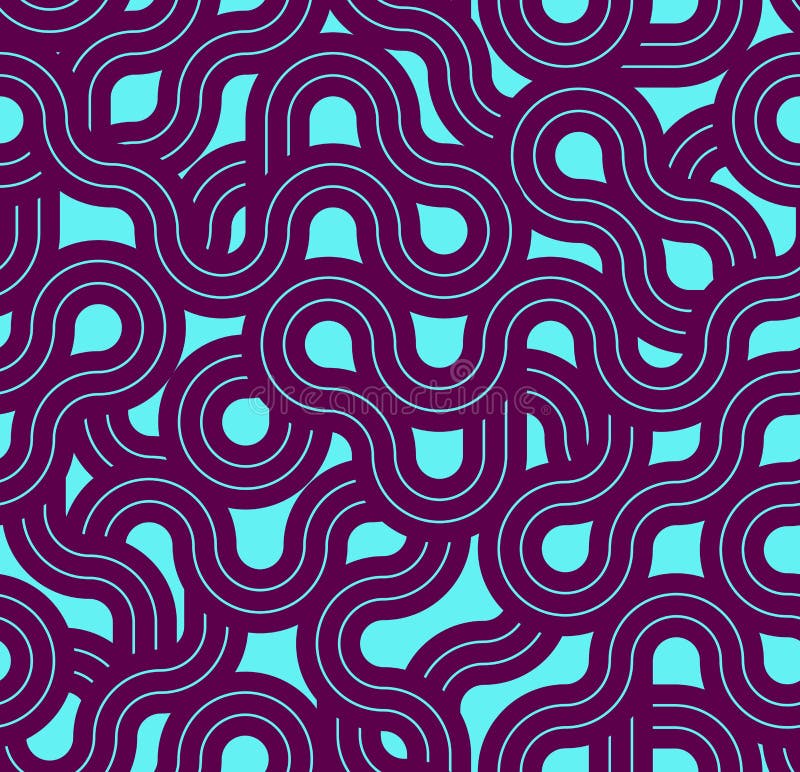 Stripy vector seamless pattern with woven lines, geometric abstract background, stripy net. royalty free illustration