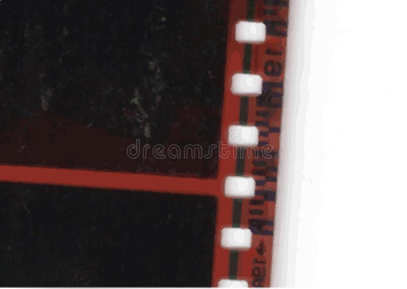 Striscia di pellicola del collage di vettore della bobina di film nelle variazioni di seppia
