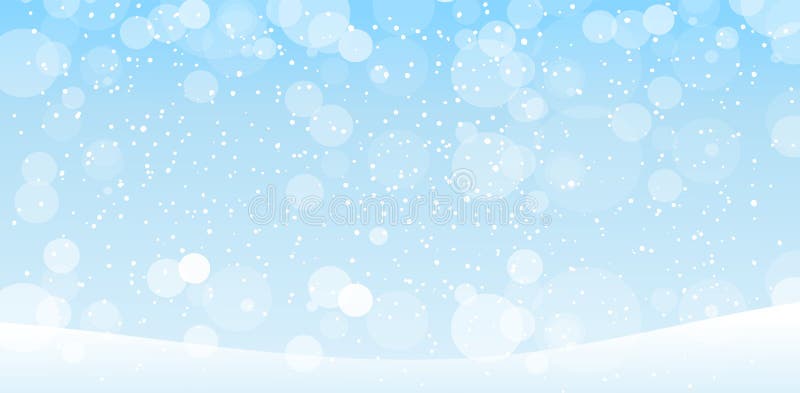 Striscione blu invernale con neve in caduta Ciao inverno Contesto per le carte del nuovo anno Buon Natale Sfondo congelato con