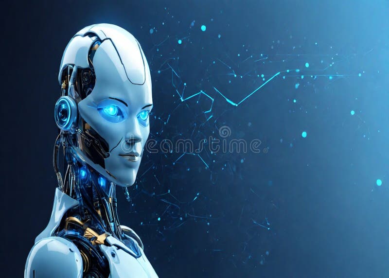 Striscione futuristico della tecnologia blu con design elegante e elemento digitale illustrazione vettoriale