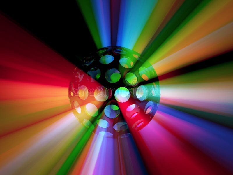 Strobe Lights Colorful Clipart