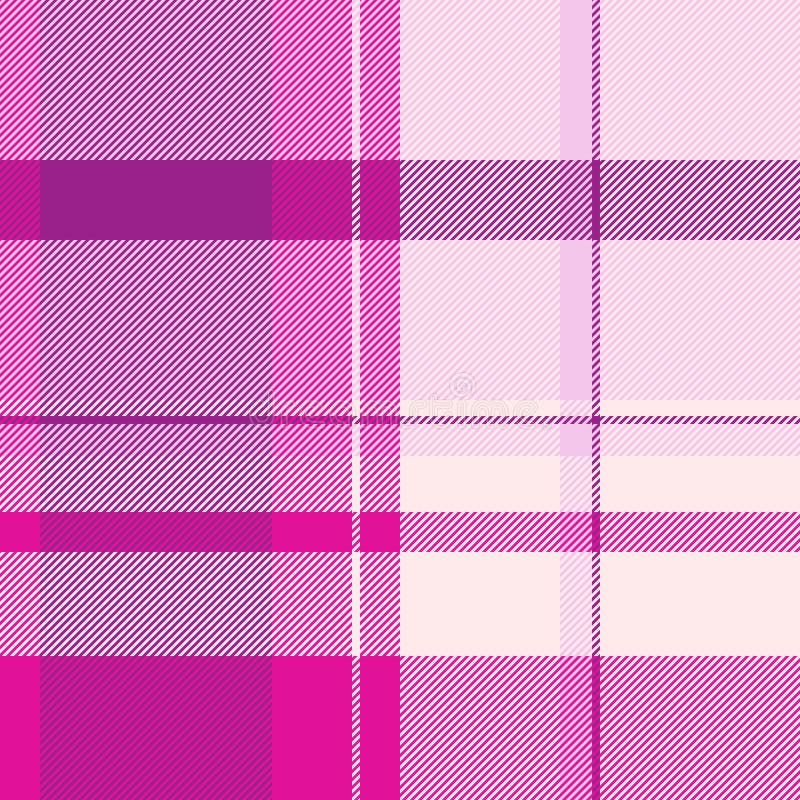 Stroke check pattern vector, apartment seamless texture fabric. Glamor textile tartan background plaid in white and light colors stock illustration