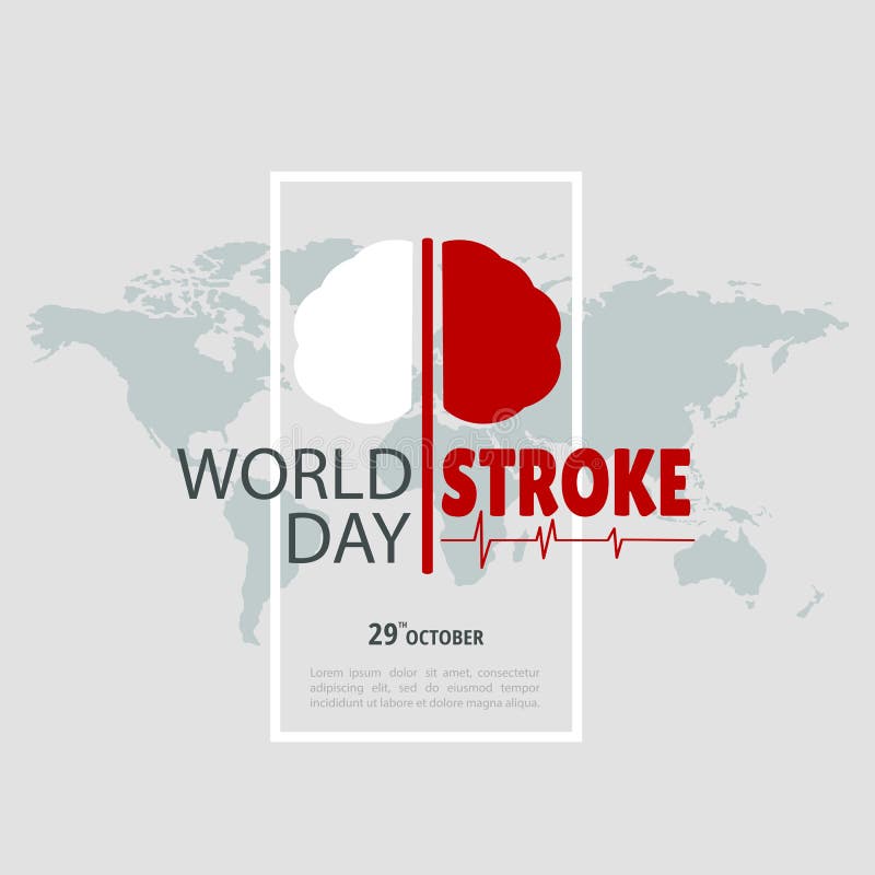 World Stroke Day. stock vector. Illustration of stroke - 126871639