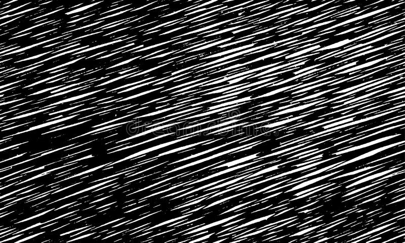 Strokes black and white pattern texture repeating seamless monochrome black & white. Thin lines. Hand drawn. Handmade. royalty free illustration