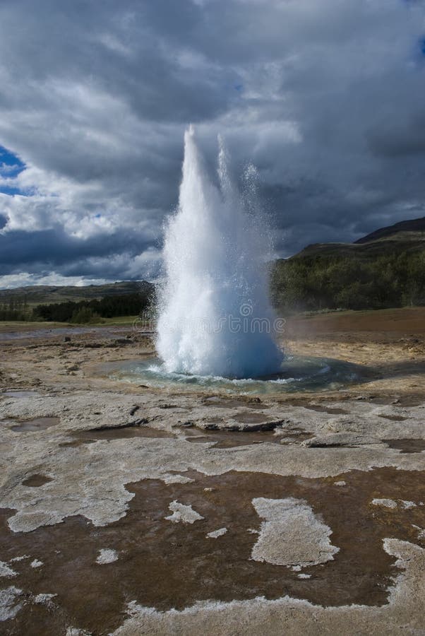 Strokkur geyser erupting