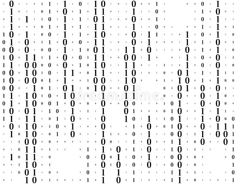 Stromende binaire code vectorachtergrond Codage of Hakkerconcept Gegevens en technologie, decryptie en encryptie vector illustratie Stromende binaire code vectorachtergrond Codage of Hakkerconcept Gegevens en technologie, decryptie en encryptie vector illustratie