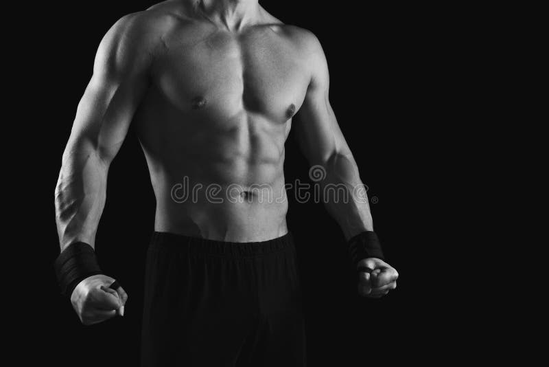 Strong Athletic Man Showes Naked Muscular Body Stock Photo Image Of