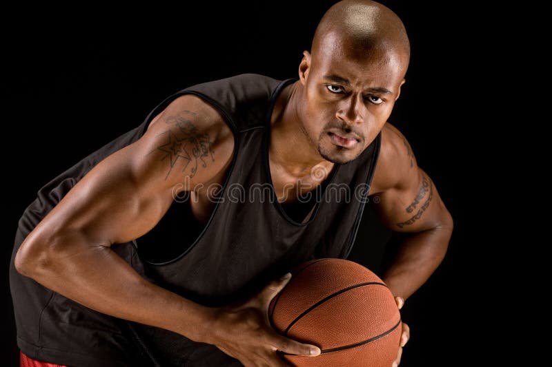 Powerful Basketball Player stock image. Image of muscles 17345885