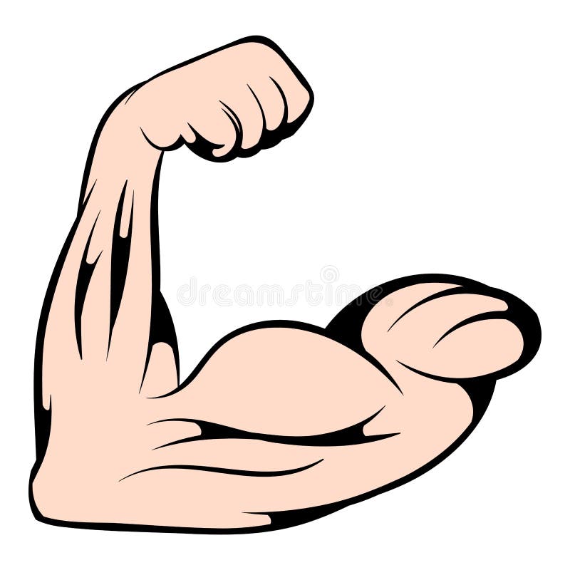 Strong Biceps Icon, Icon Cartoon Stock Vector - Illustration of ...