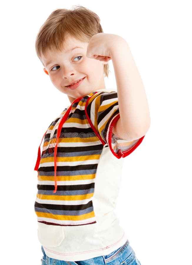 Strong boy stock photo. Image of offspring, nice, schoolkid - 8975312