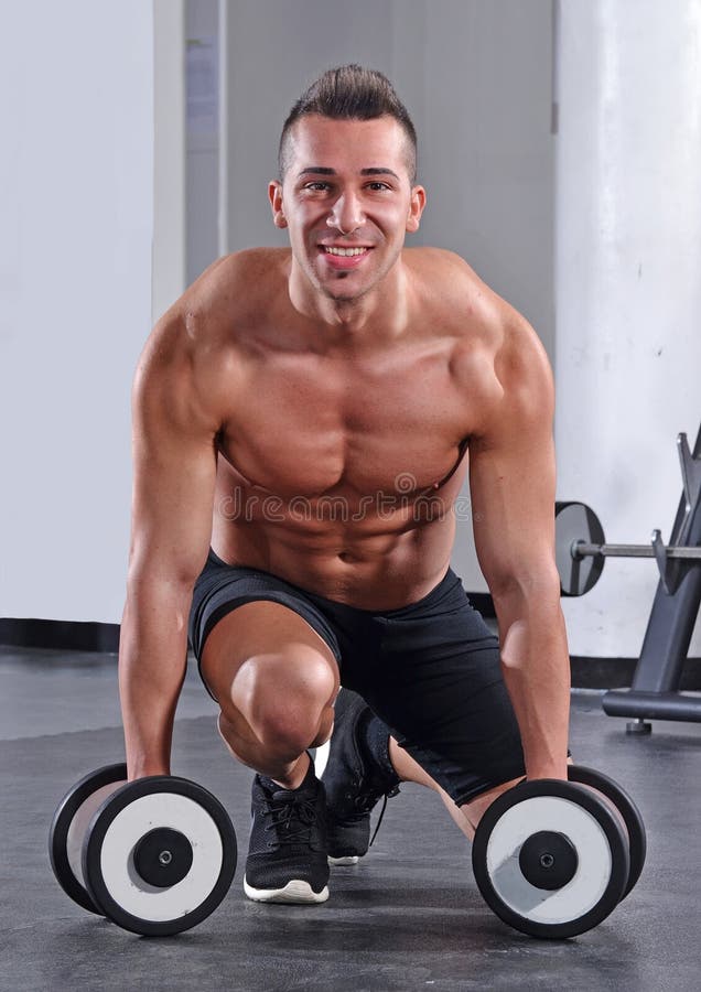 Strong Fitness Sport Man Stock Photo Image Of Smooth 54099102