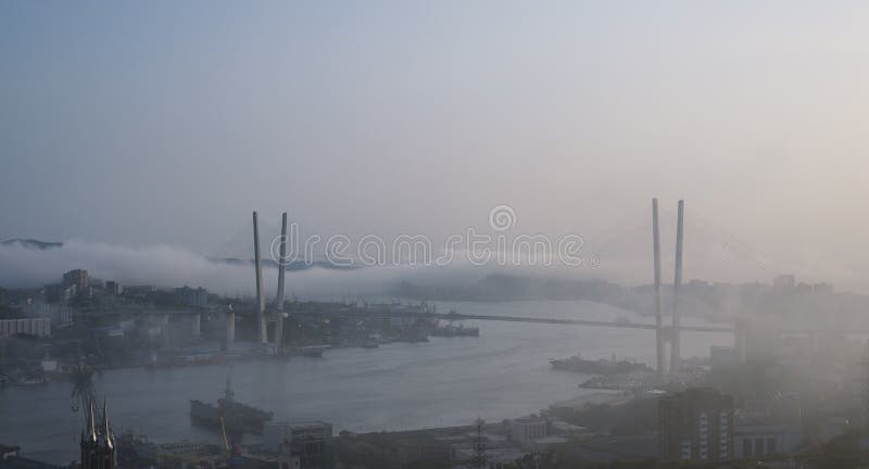 Fog over cityscape. stock photos Fog over cityscape. stock photos