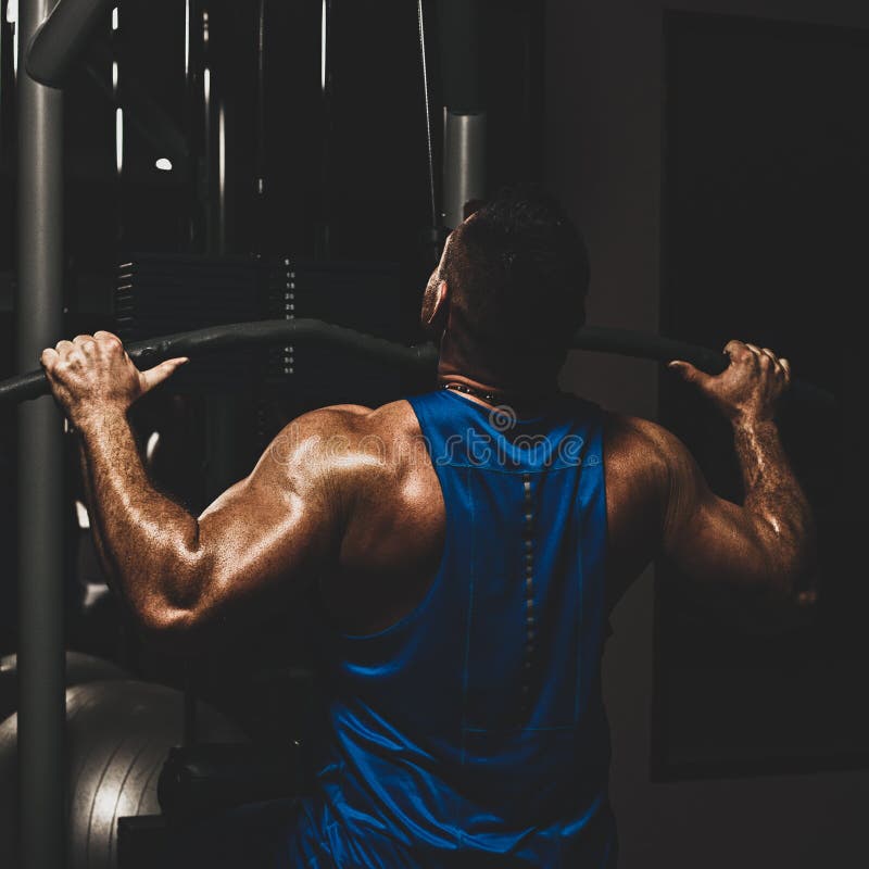 Lat pulldown exercise royalty free stock photos Lat pulldown exercise royalty free stock photos