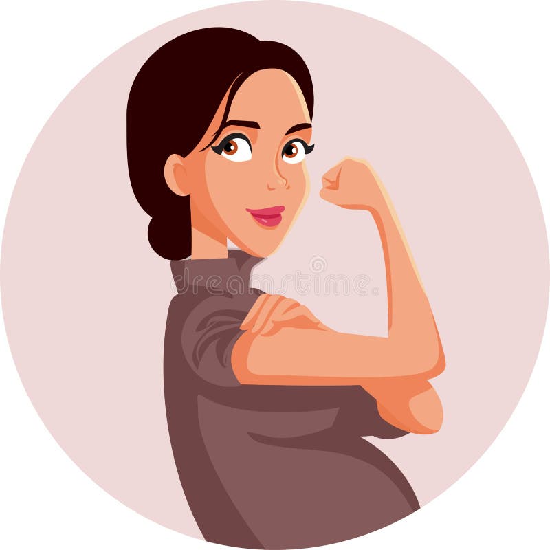 Woman Flexing Arm Stock Illustrations 325 Woman Flexing Arm Stock
