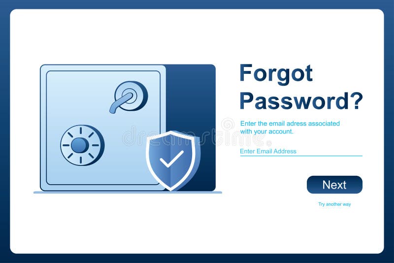 Forgot Password Vector Stock Illustrations – 584 Forgot Password Vector